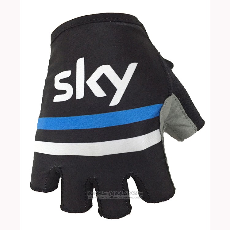 2018 Sky Rekawiczki Cycling Czarny